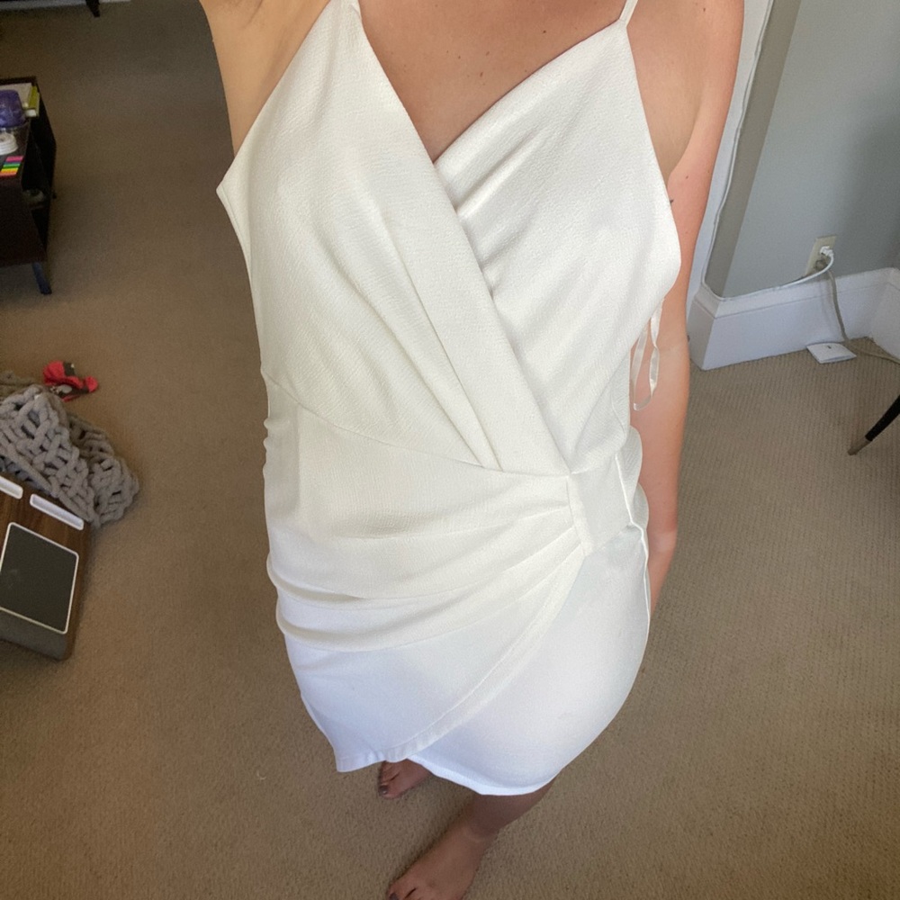 White Selfie Leslie Cocktail Dress - Picture 3 of 4